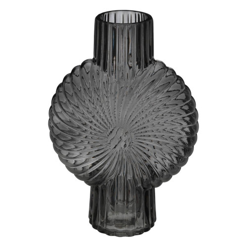 Vase Coquillage Verre Gris H32 - 3S. x Home - Déco et luminaires