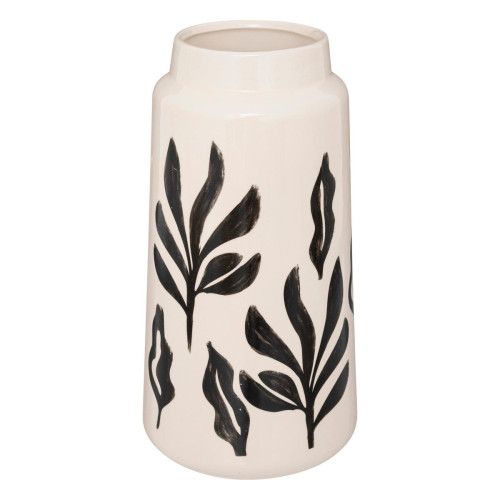 Vase "Cosy" céramique noir et blanc H30 cm - Vase design