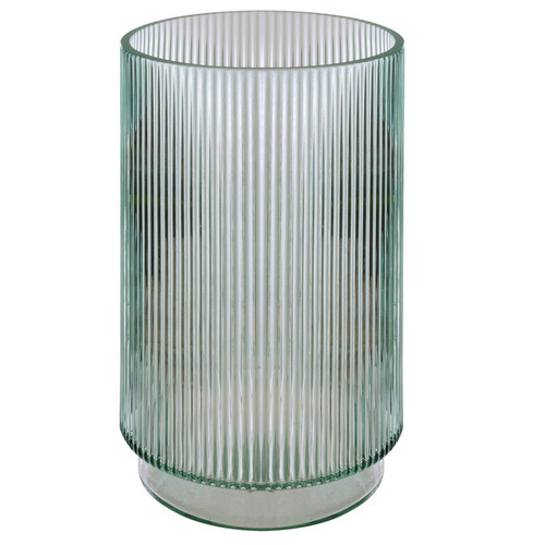 Vase en verre Cylindre Slow grise