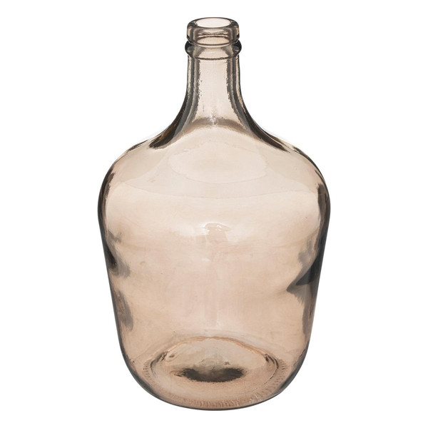 Vase "Dame jeanne" verre recyclé H30 cm