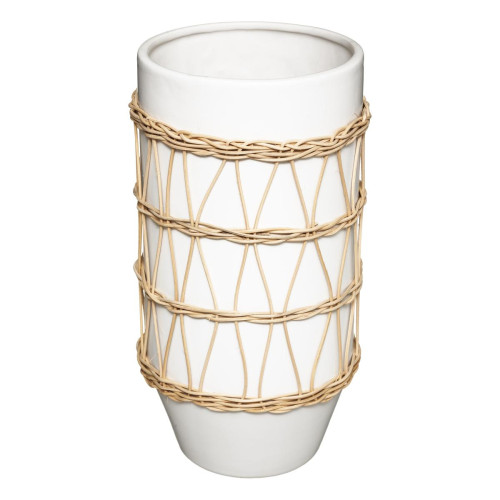 Vase en Céramique Rotin H 25 cm - Vase design