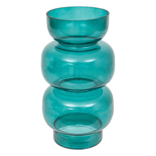 Vase en verre "Be vintage" bleu canard 3S. x Home  - Objet deco design