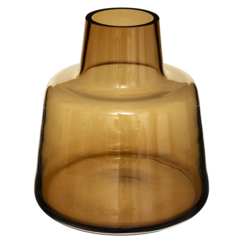 Vase Epaule H 23 cm Ambre Solid 3S. x Home  - Vase verre design