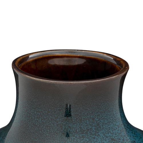 Vase bleu rond en céramique "Jiling"