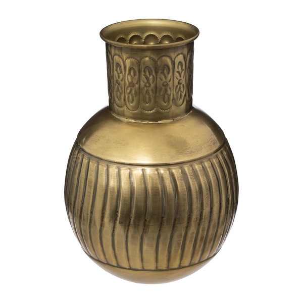 Vase "Night" doré en métal H31,5cm
