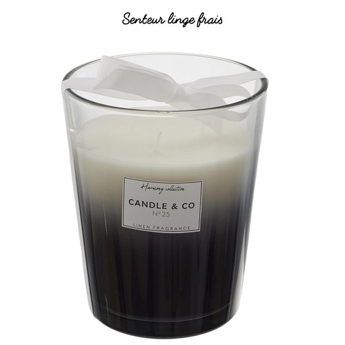 Bougie Parfumée Vase Noir Harmony - Promos deco design 30 a 40