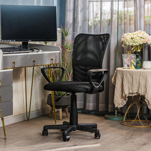 Chaise de bureau ergonomique réglable Noir STACY