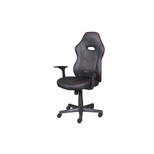 Chaise de bureau MYHOMI Noir Rouge 3S. x Home   - Chaise de bureau noir
