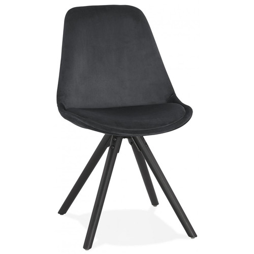 Chaise Noir JONES 3S. x Home  - Chaises Noir
