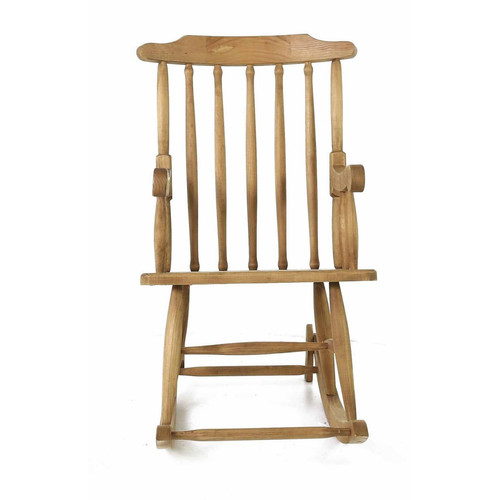 Chaise rocking 3S. x Home  - Fauteuil marron design