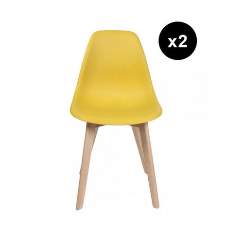 Chaise scandinave Jaune VADSO 3S. x Home  - Chaises Scandinave