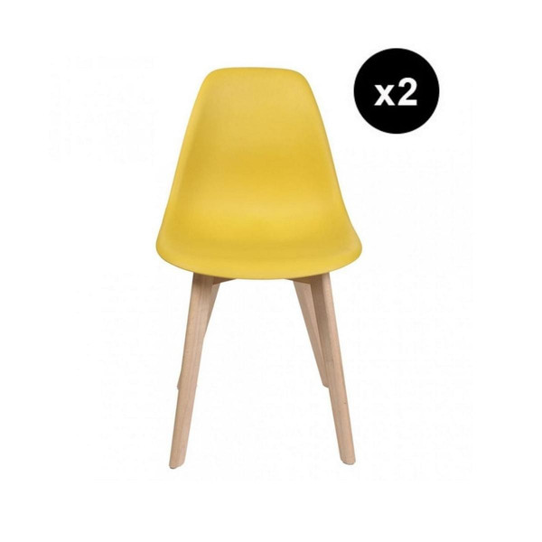 Chaise scandinave Jaune VADSO