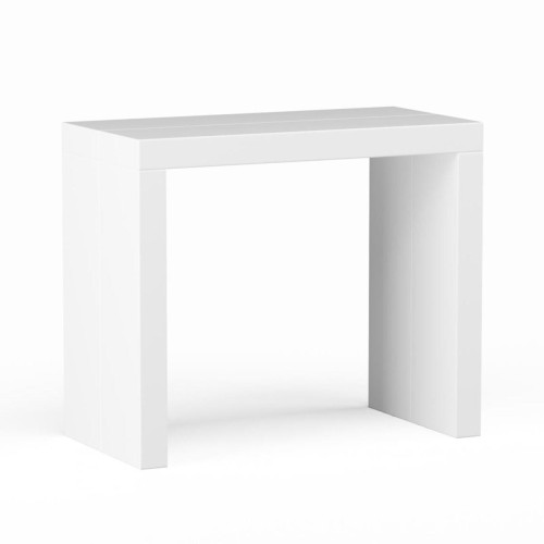Console extensible 225cm Blanc Laque LINE-WHITE - Table design