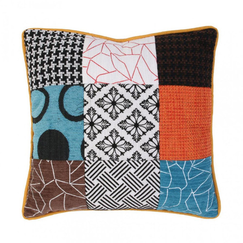 Coussin déhoussable patchwork RIOJA 3S. x Home  - Coussin rouge