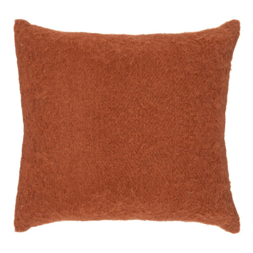 Coussin Effet Mohair Terracotta 45x45 KODI  3S. x Home  - Coussin rouge