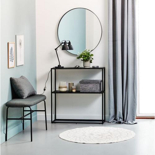 Etagère en métal noir à deux niveaux 3S. x Home  - Salon meuble deco