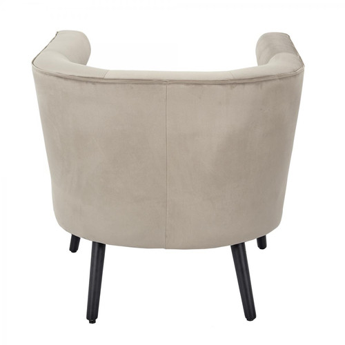 Fauteuil AMELIA Velours Taupe