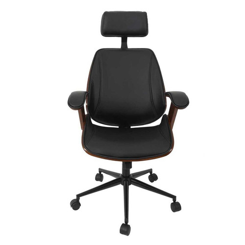Fauteuil De Bureau Noir Dean 3S. x Home   - Chaise de bureau noir