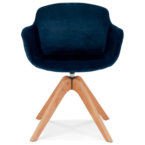 Fauteuil design MARNIE Bleu 3S. x Home  - Pouf et fauteuil design