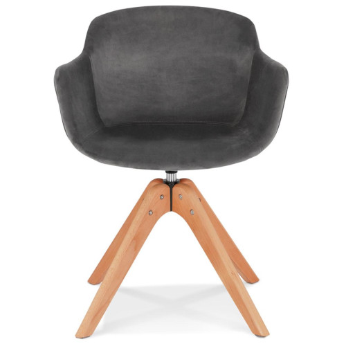 Fauteuil design MARNIE Gris 3S. x Home  - Pouf et fauteuil design