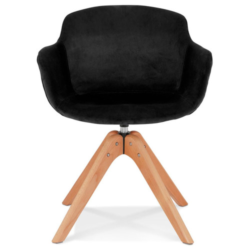 Fauteuil design MARNIE Noir 3S. x Home  - Pouf et fauteuil design