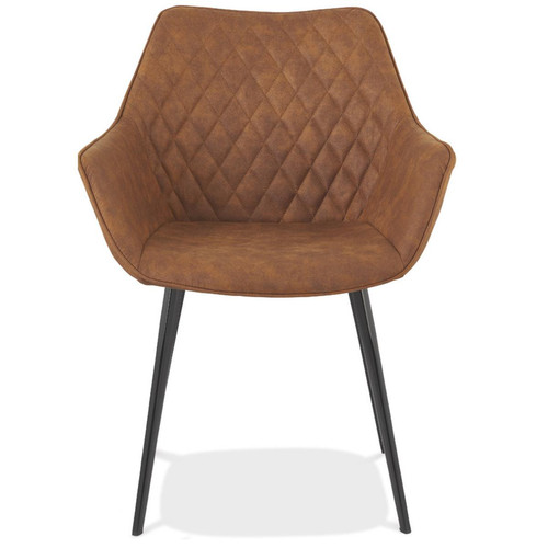 Fauteuil design VAFFLA Marron 3S. x Home  - Pouf et fauteuil design