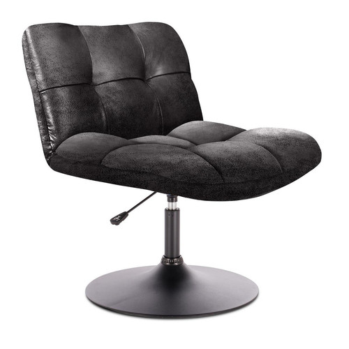 Fauteuil Noir Vintage Industriel 3S. x Home  - Pouf et fauteuil design