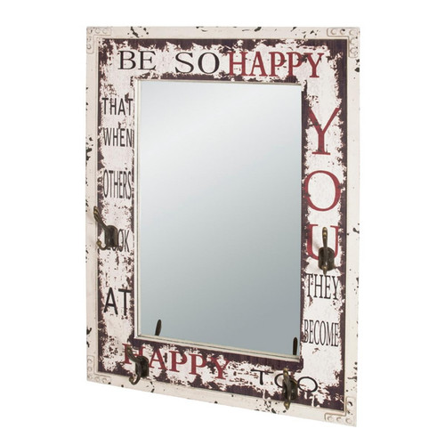 garderobe murale avec miroir HAPPY - 3S. x Home - Nouveautes chambre lit