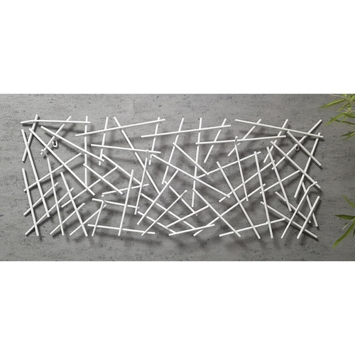 Garderobe murale en métal laqué blanc 6 crochets - 3S. x Home - Chambre lit