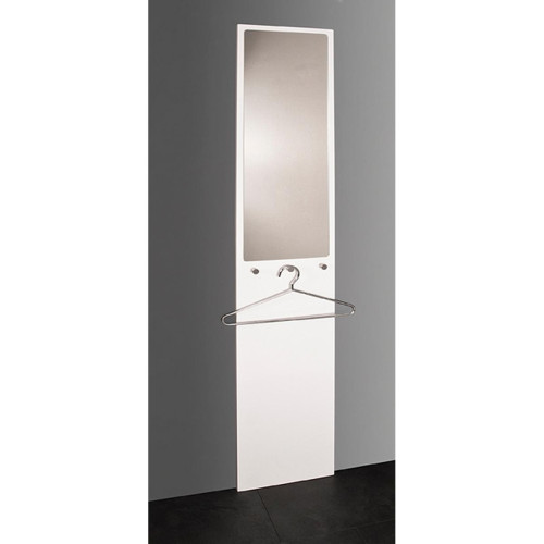 Garderobe murale blanche avec miroir integré 3S. x Home  - Chambre lit