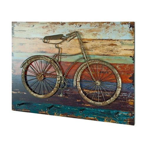 Garderobe murale Vélo 4 crochets multicolore  3S. x Home  - Portant valet de chambre