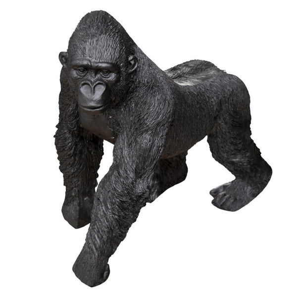 Gorille mouvement en résine 22x13x22cm