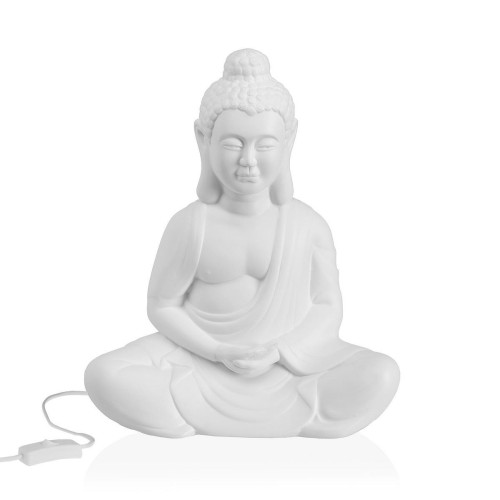 Lampe Bouddha en Porcelaine - Lampe a poser blanche