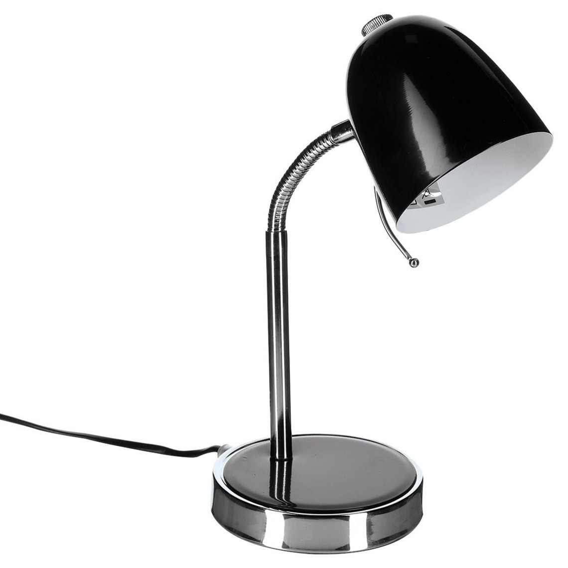 lampe de bureau en métal h36 cm noir