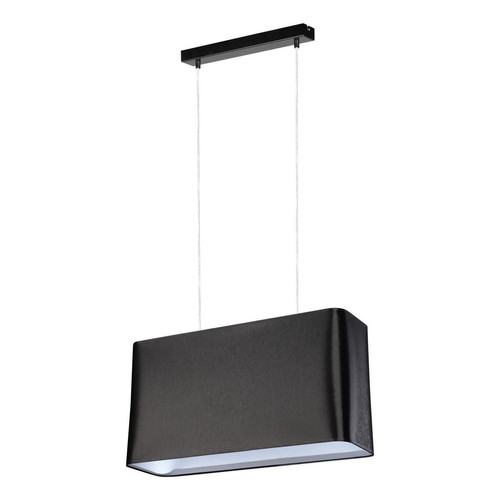 Lampe pendante 2xE27 Max.40W Noir/PVC transparent/Noir Cadre - Britop Lighting - Suspension design
