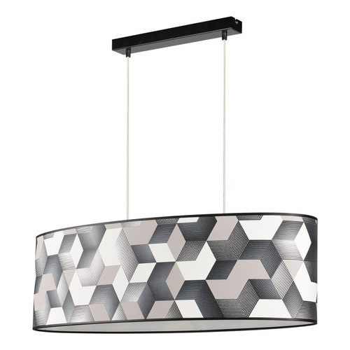 Lampe pendante Espacio 2xE27 Max. 40W Noir/Transparent PVC/Multicolore Britop Lighting  - Suspension design