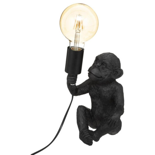 Lampe  singe noir H24,5