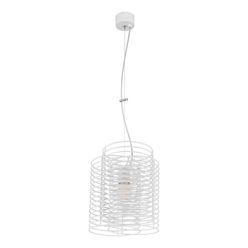 Lampe suspendue 1xE27 60W Acier / Blanc Ringo - Britop Lighting - Britop lighting