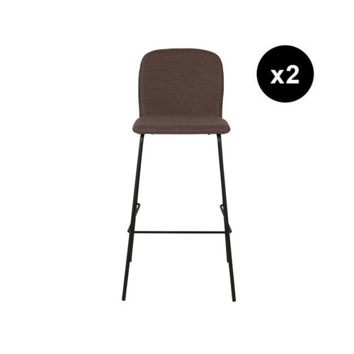 Lot de 2 chaises de bar ombre 3S. x Home  - Chaise design