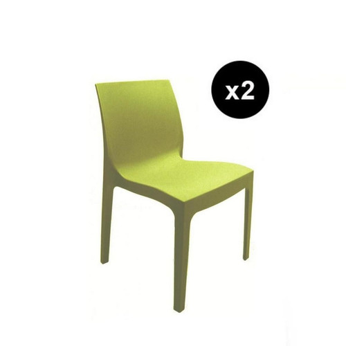 Lot de 2 Chaises Design Vert Anis Istanbul - 3S. x Home - Chaise design