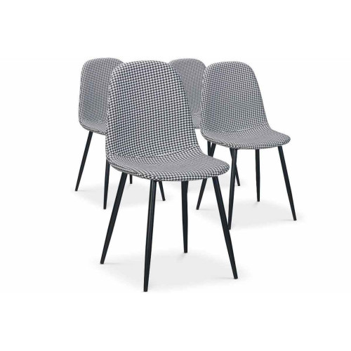 Lot De 4 Chaises - Chaise simili cuir design