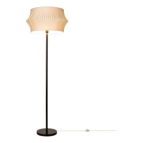 Lotus Lampadaire 1xE27 Max.60W Noir/Noir PVC/Gris Britop Lighting  - Lampe rose design