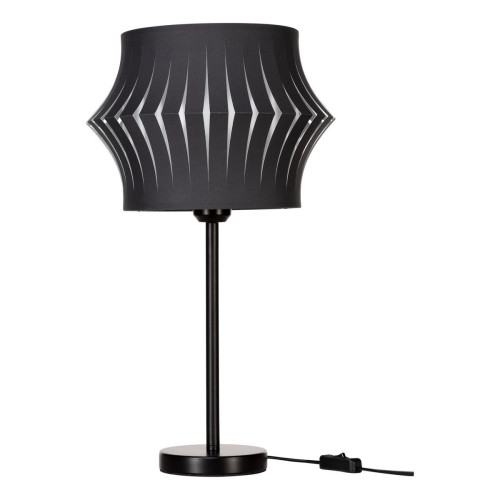 Lotus Lampe à poser 1xE27 Max.40W Noir/Noir PVC/Antacite