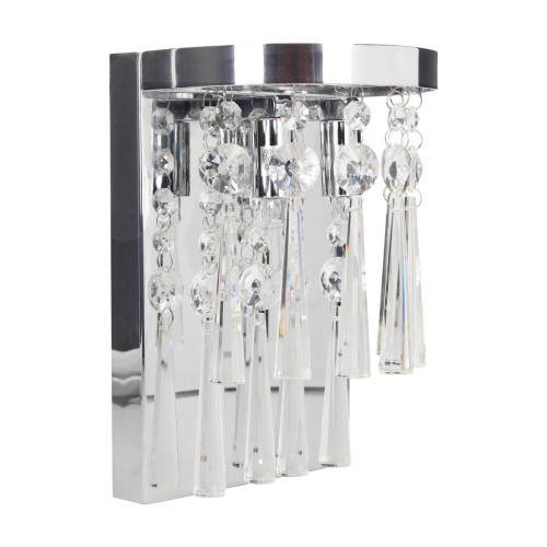 Applique Incl. 2xG9 3W Chrome/Transparent Luxoria Britop Lighting  - Lampe metal design