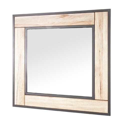 Miroir mural cadre décor chêne San Remo  3S. x Home  - Miroir blanc design