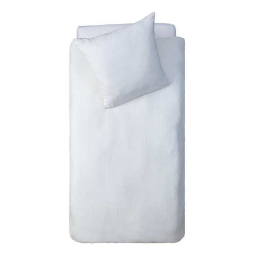 Parure de lit 140x200cm blanc en gaze de coton  "Lili"  3S. x Home  - Linge de lit enfant