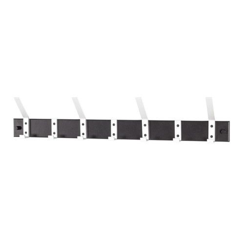 Patère murale en Métal laqué Noir avec 7 crochets en Aluminium 3S. x Home  - Rangement meuble