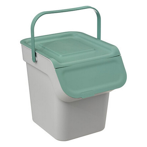 Poubelle plastique 20L - vert - 3S. x Home - Cuisine salle de bain