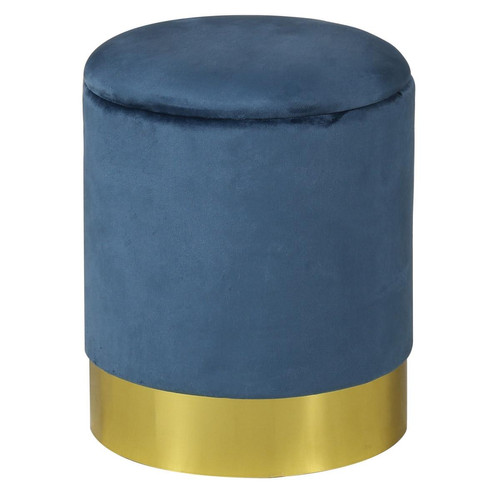 Pouf bleu marine 3S. x Home  - Pouf et fauteuil design