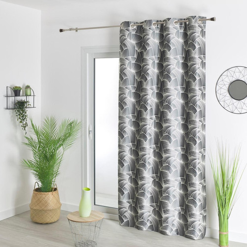RIDEAU AMEUBLEMENT JACQUARD GRIS TROPICAL 140X260 - 3S. x Home - French Days